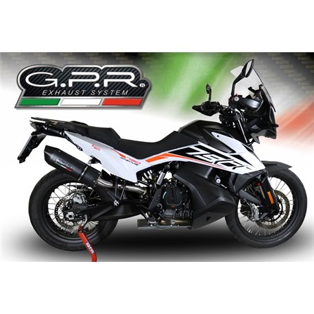 Moto exhaust GPR KTM ADVENTURE 790 2018 - 2019 FURORE EVO4 NERO