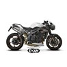 Moto výfuk Exan Carbon Cap Nerez Triumph Speed Triple 1050 S/R/RS 2018 - 2020  